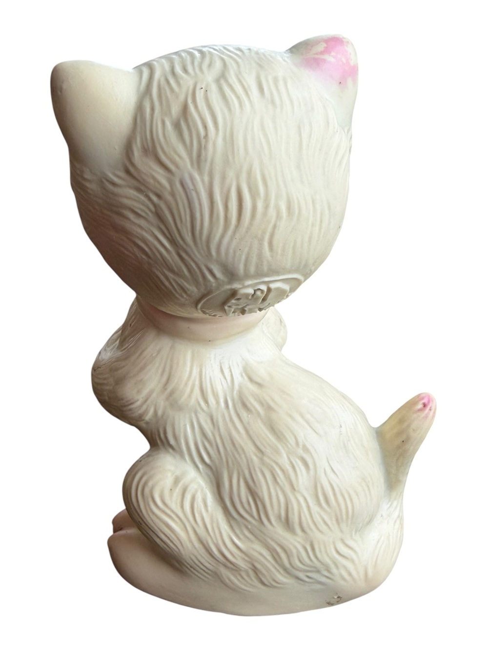 VTG 1960s Ledraplastic Italy Elephant Mark Kitten Cat Squeak Toy - Picture 2 of 6